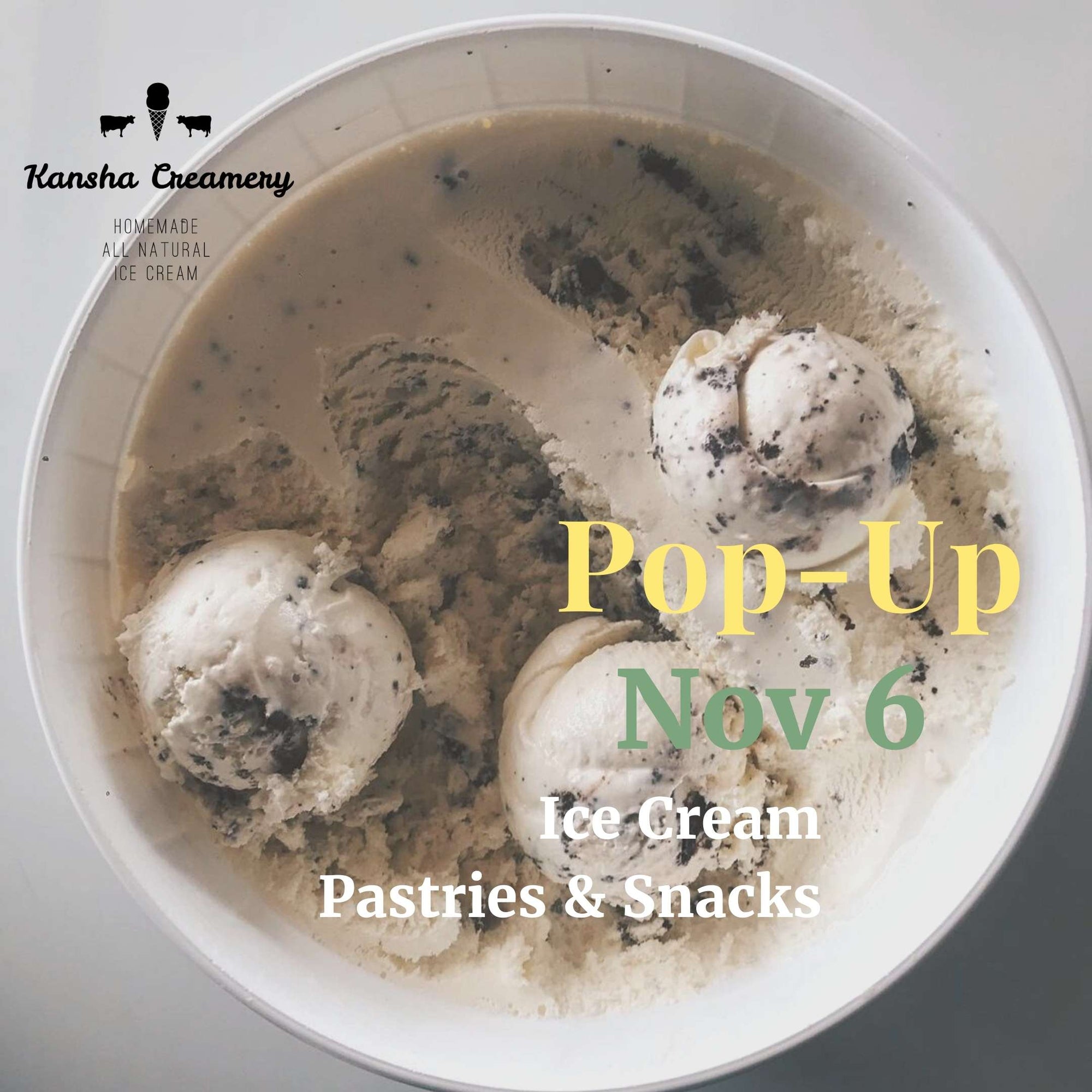 Pop-Up Event: Kansha Creamery | Friday, November 6, 2020 | 3:00pm - 4:00pm